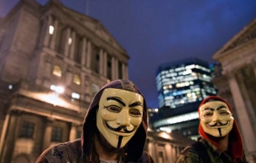 Хакерите от Anonymous с протестна акция срещу ВВС