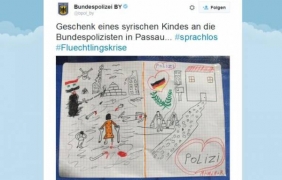 Рисунка на сирийче бежанец остави ”без думи” германската полиция